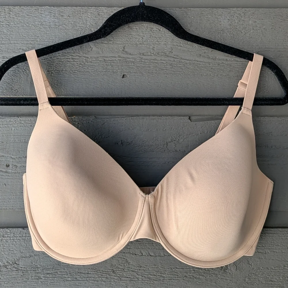 SKIMS Smooth Nude Beige Underwire T-Shirt Bra Size 36DDD - Picture 5 of 5